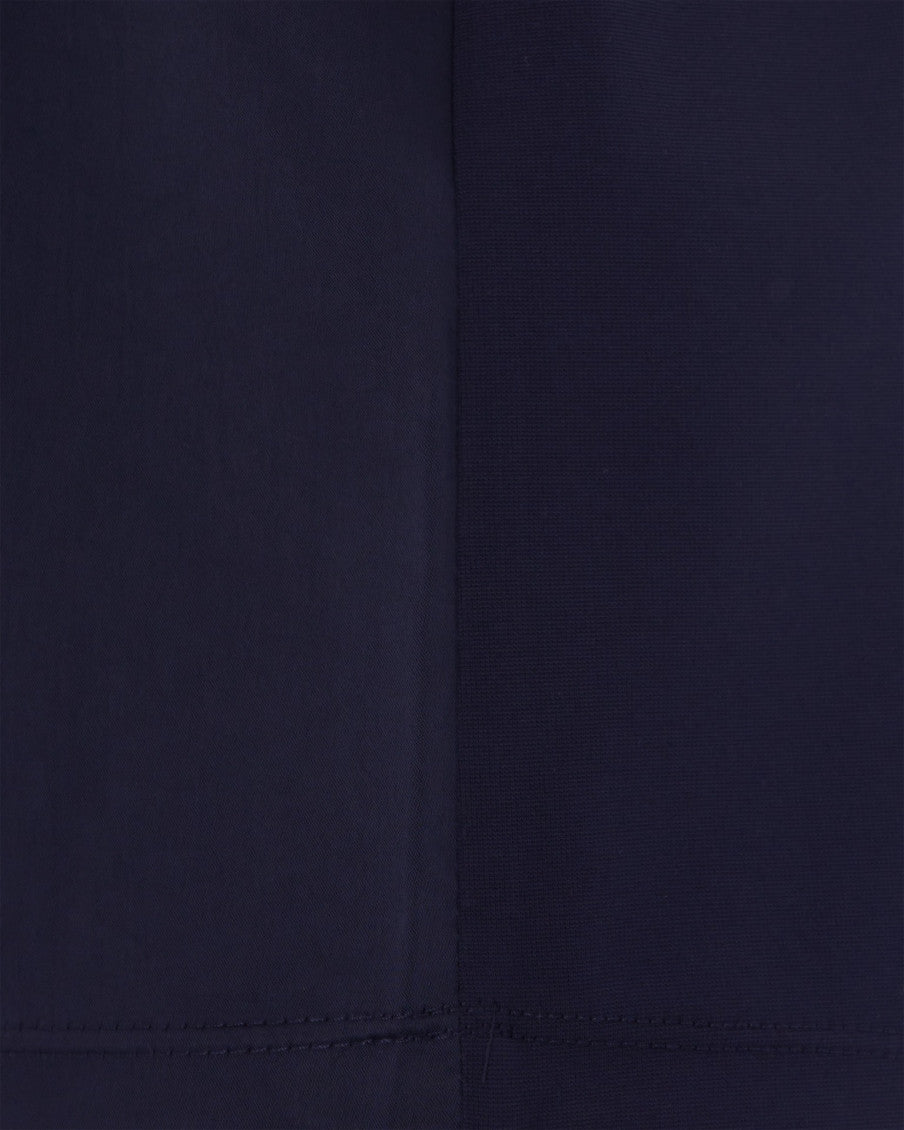 Blue Solid Round Neck T-Shirt 3