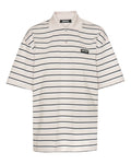 Pink Stripes Shirt Collar Polo 1