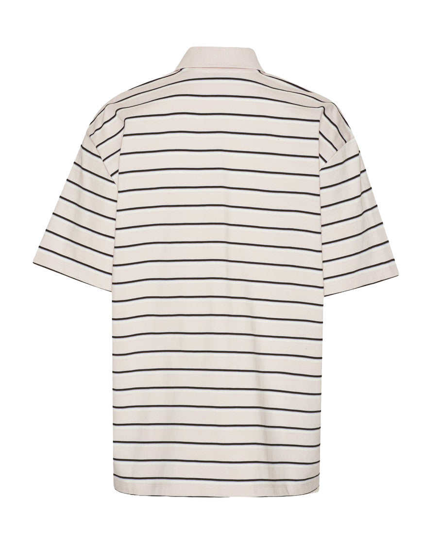 Pink Stripes Shirt Collar Polo 2