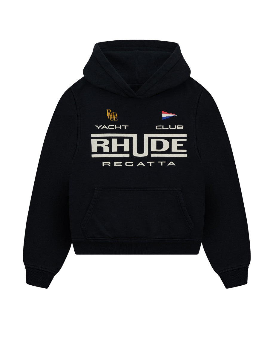 Black Graphic Hood Sweatshirt 1