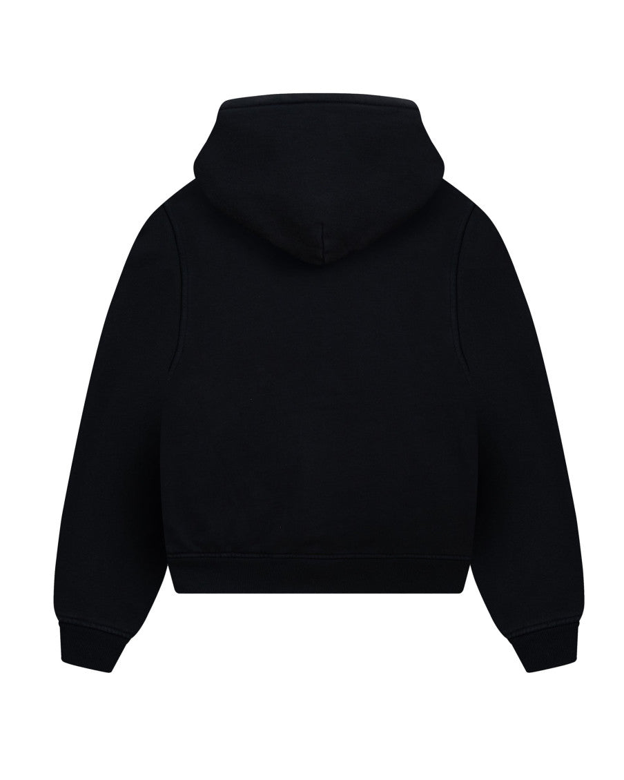 Black Graphic Hood Sweatshirt 3