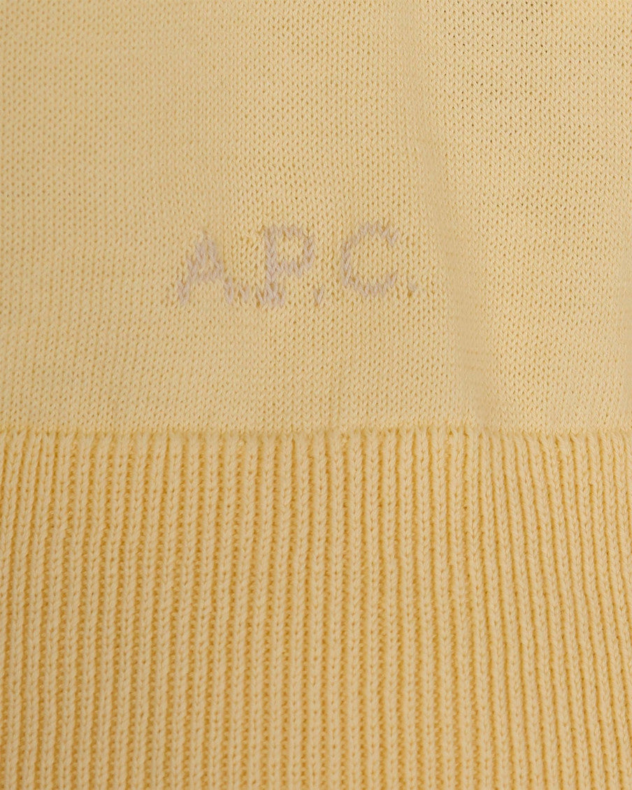 Yellow Solid Shirt Collar Polo 3