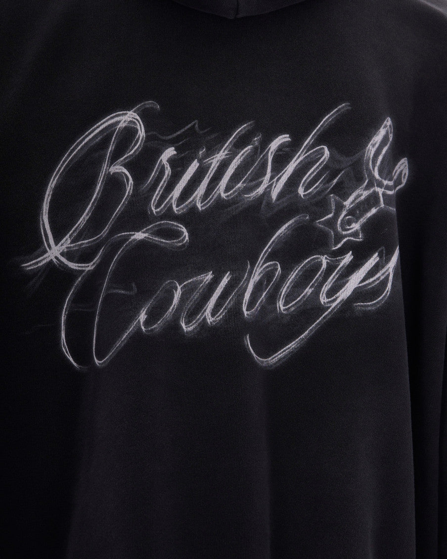 Black Graphic Hood Sweatshirt 2