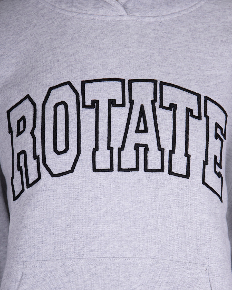 Grey Logo Hood Sweatshirt 3