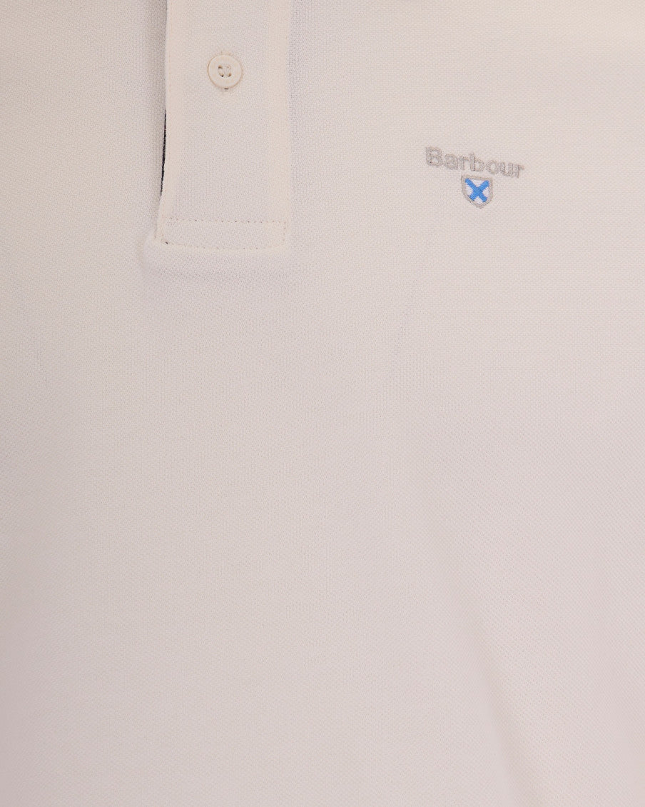 Off White Solid Polo 2
