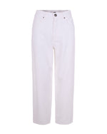 White Regular Mid Rise Jeans 1