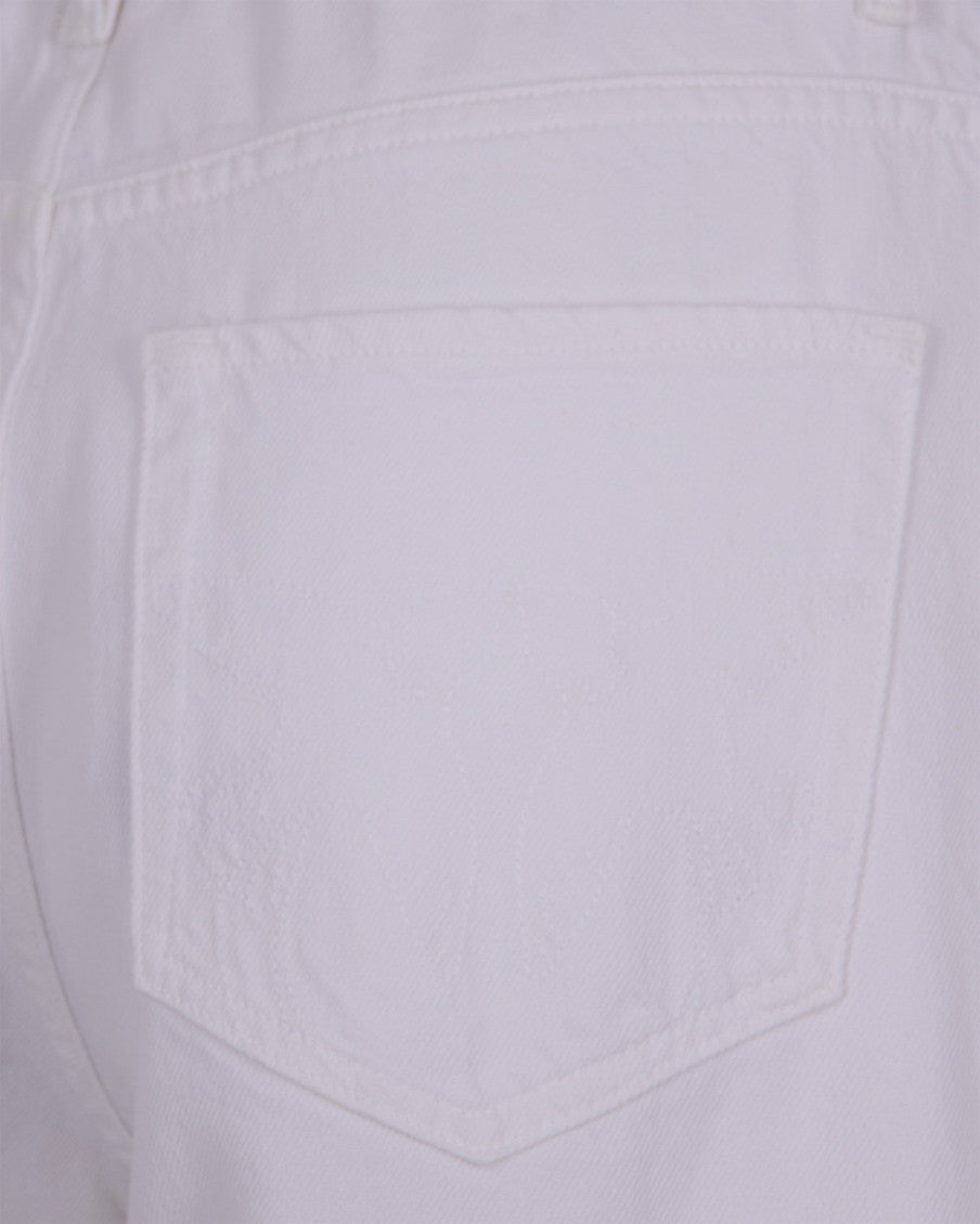 White Regular Mid Rise Jeans 3