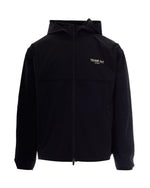 Black Logo Hood Jacket 1