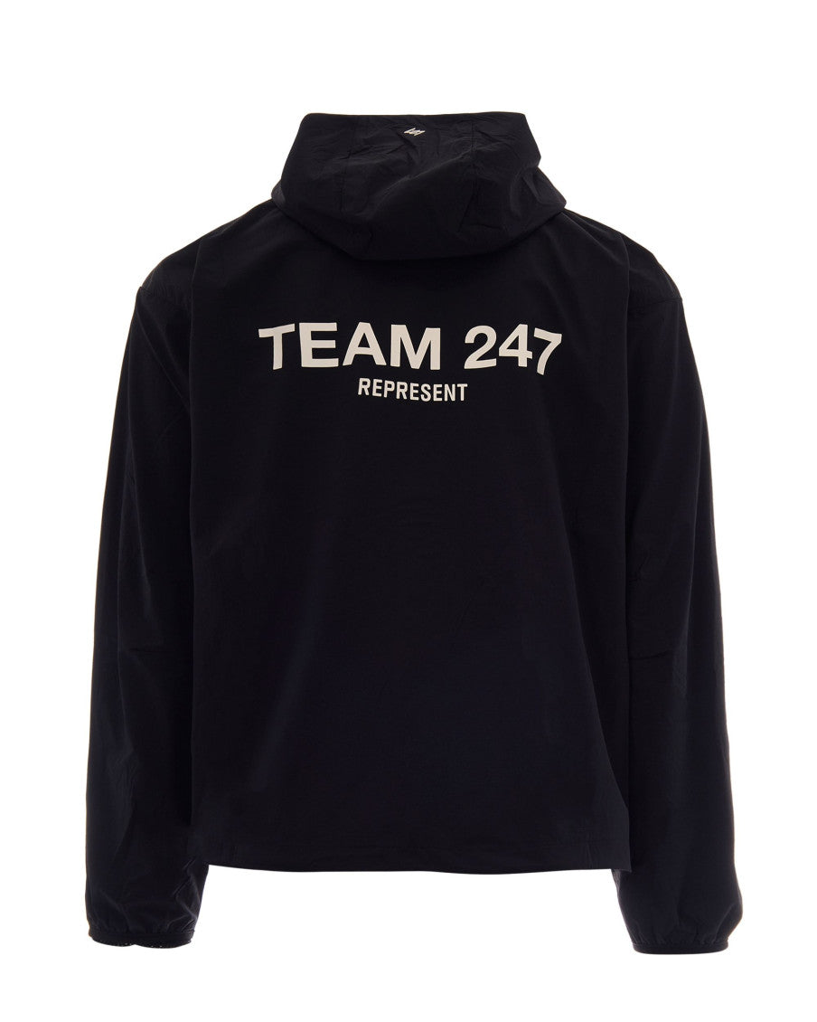 Black Logo Hood Jacket 2