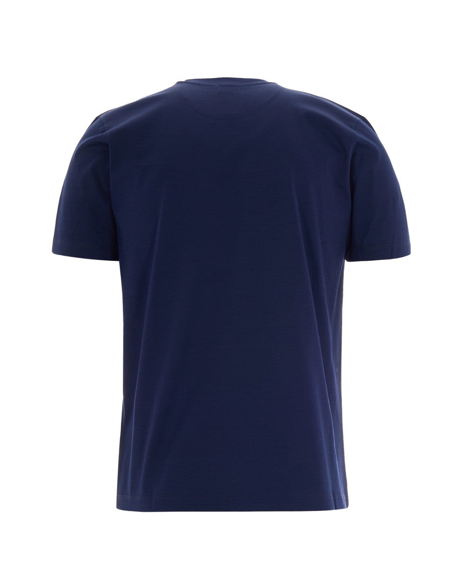 Blue Round Neck T-Shirt 3