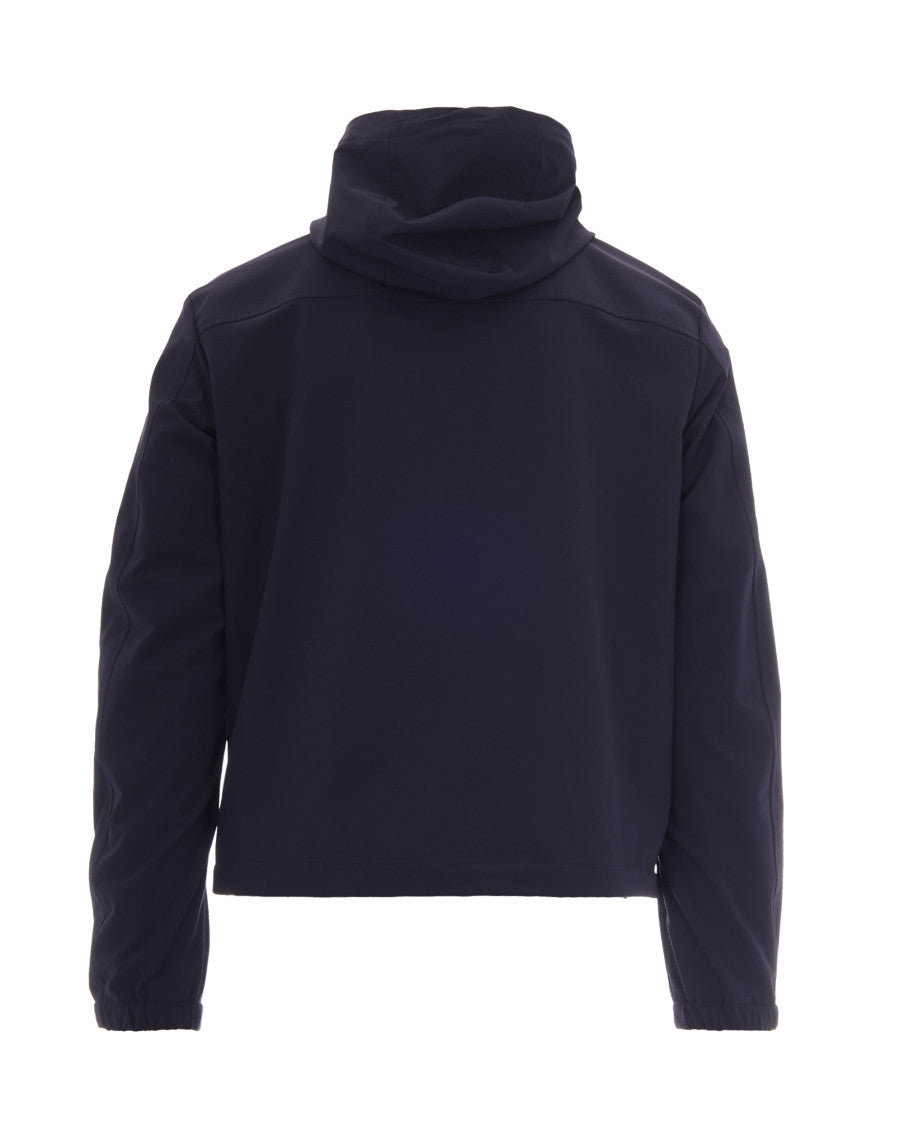 Navy Blue Hooded Jacket 2