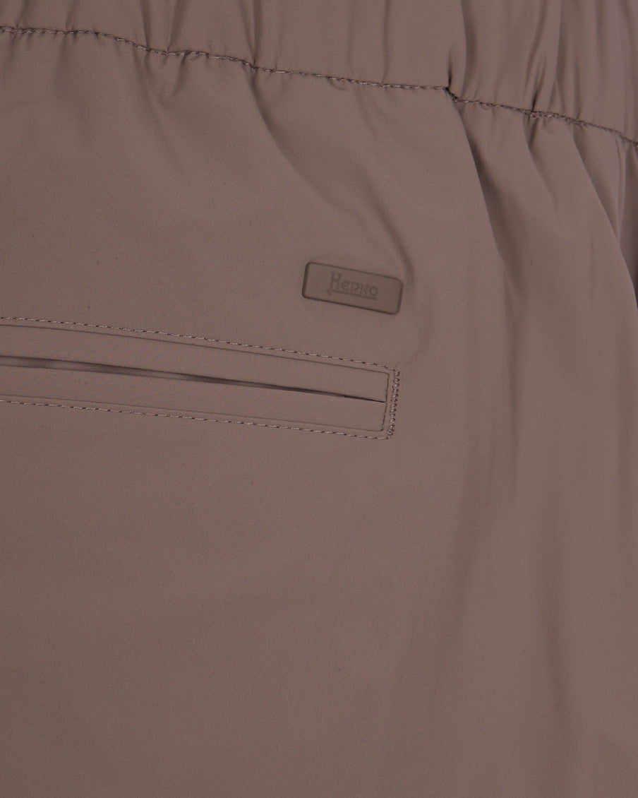Light Brown Regular Drawstring Pants 2