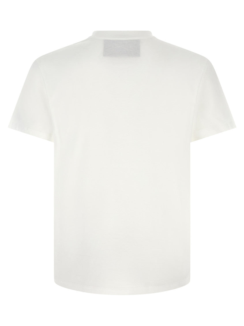 White Solid Crew Neck T-Shirt 3