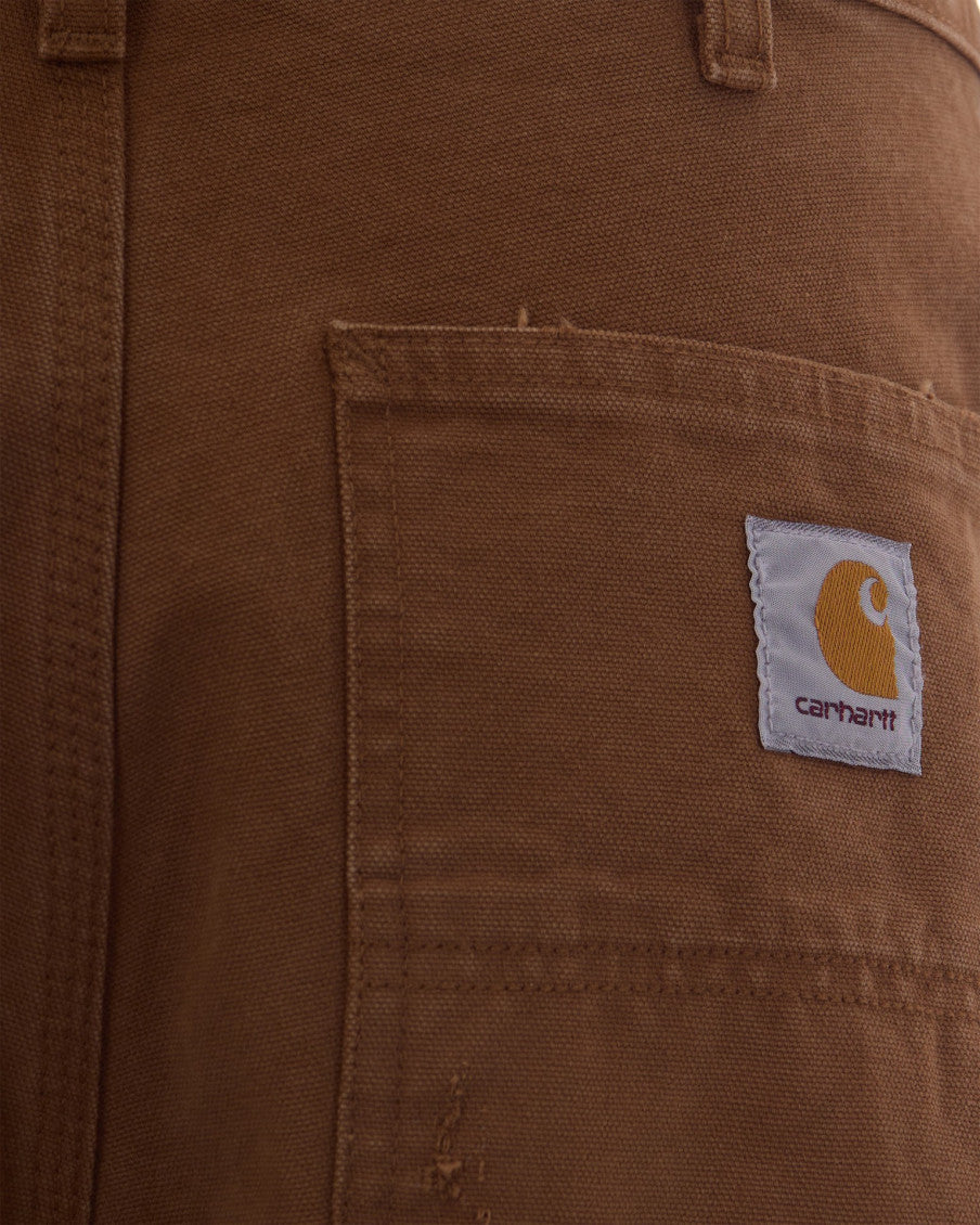 Brown Regular Straight Pants 2
