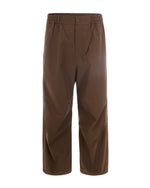 Brown Regular Elasticated Pants 1
