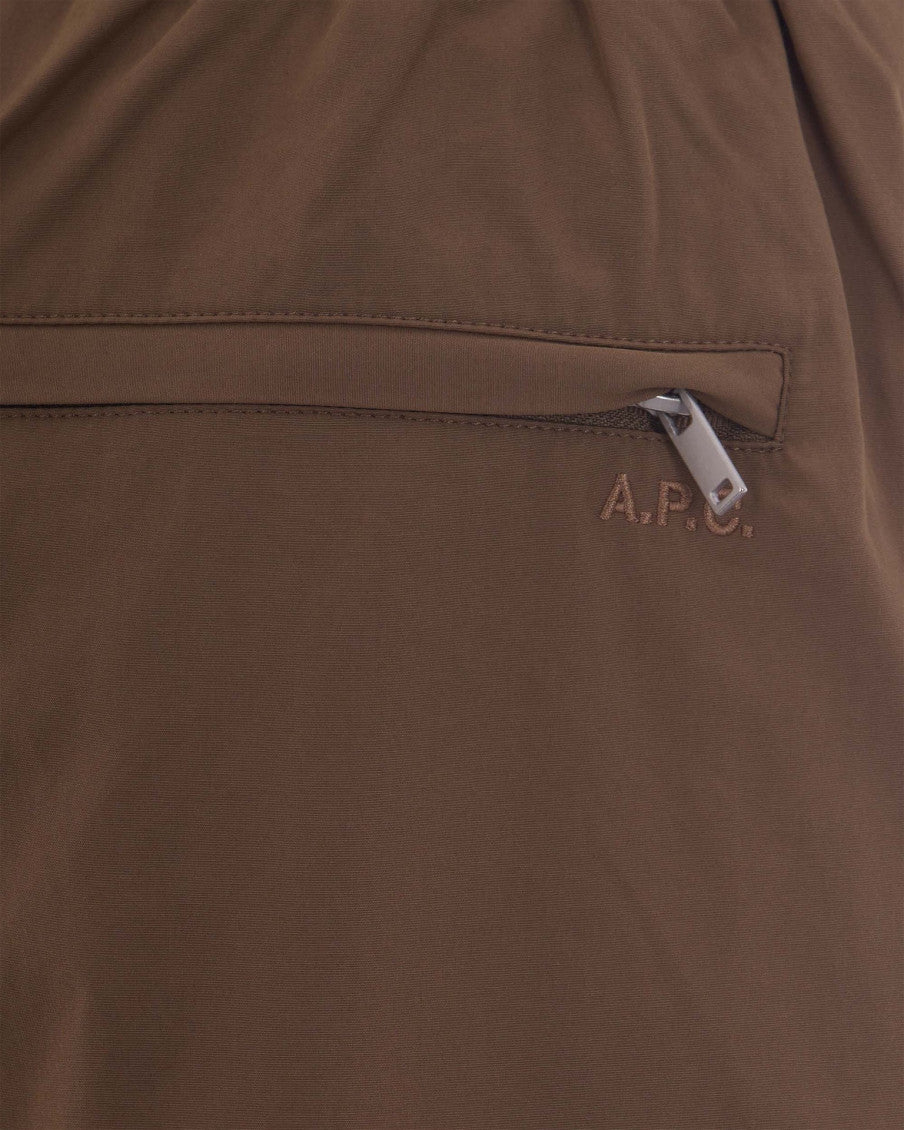 Brown Regular Elasticated Pants 3