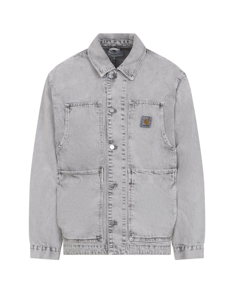 Grey Shirt Collar Jacket 1