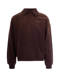 Brown Solid Shirt Sweater 1