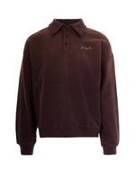 Brown Solid Shirt Sweater 1