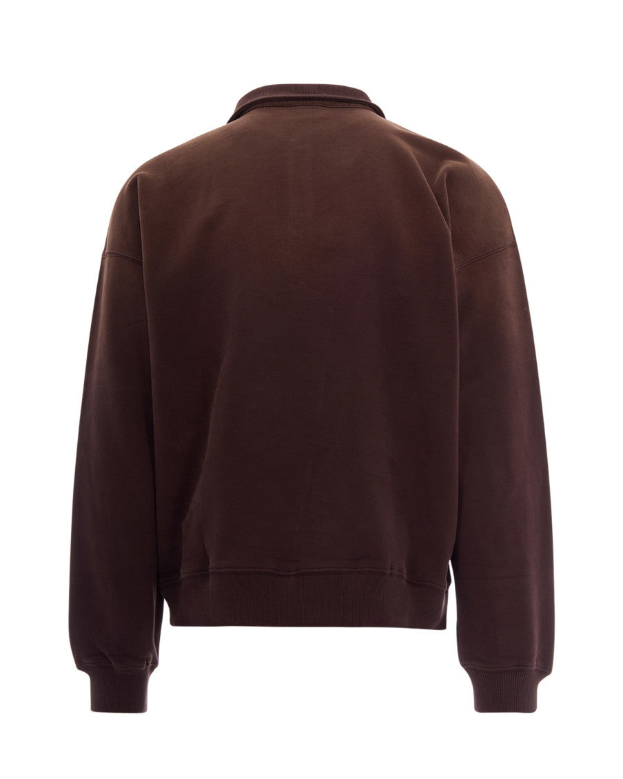 Brown Solid Shirt Sweater 3