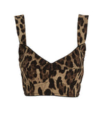 Brown Leopard Bustier Top 1