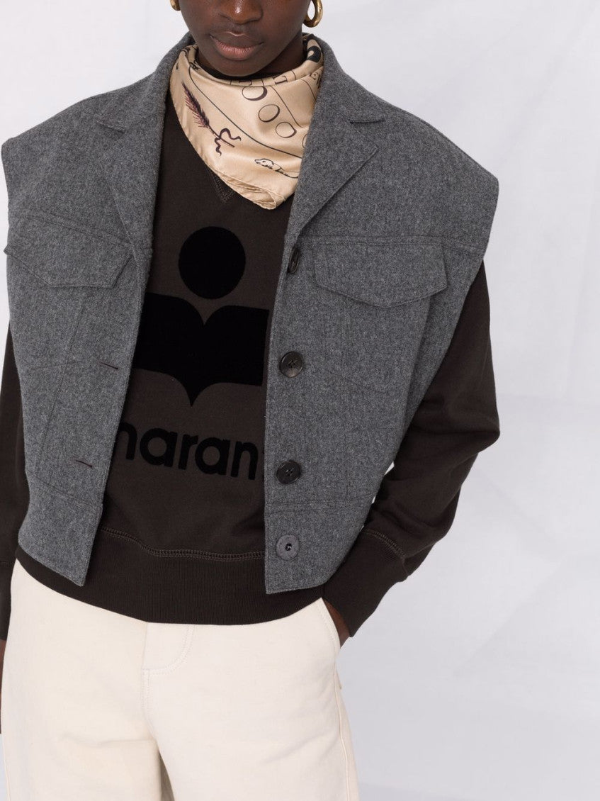 Dark Grey Moby Logo Sweatshirt 3
