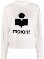 Natural Flocked-logo Sweatshirt 1