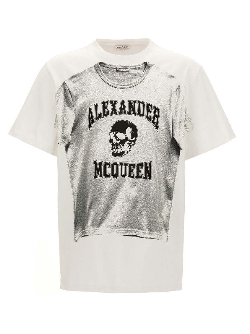 Black Cotton T-shirt with front graphic print 1