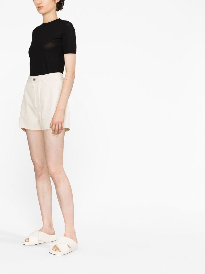 Black Short-sleeved cotton T-shirt with logo 2