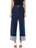 Dark Blue Regular Waist Jeans 1