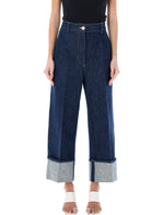 Dark Blue Regular Waist Jeans 1