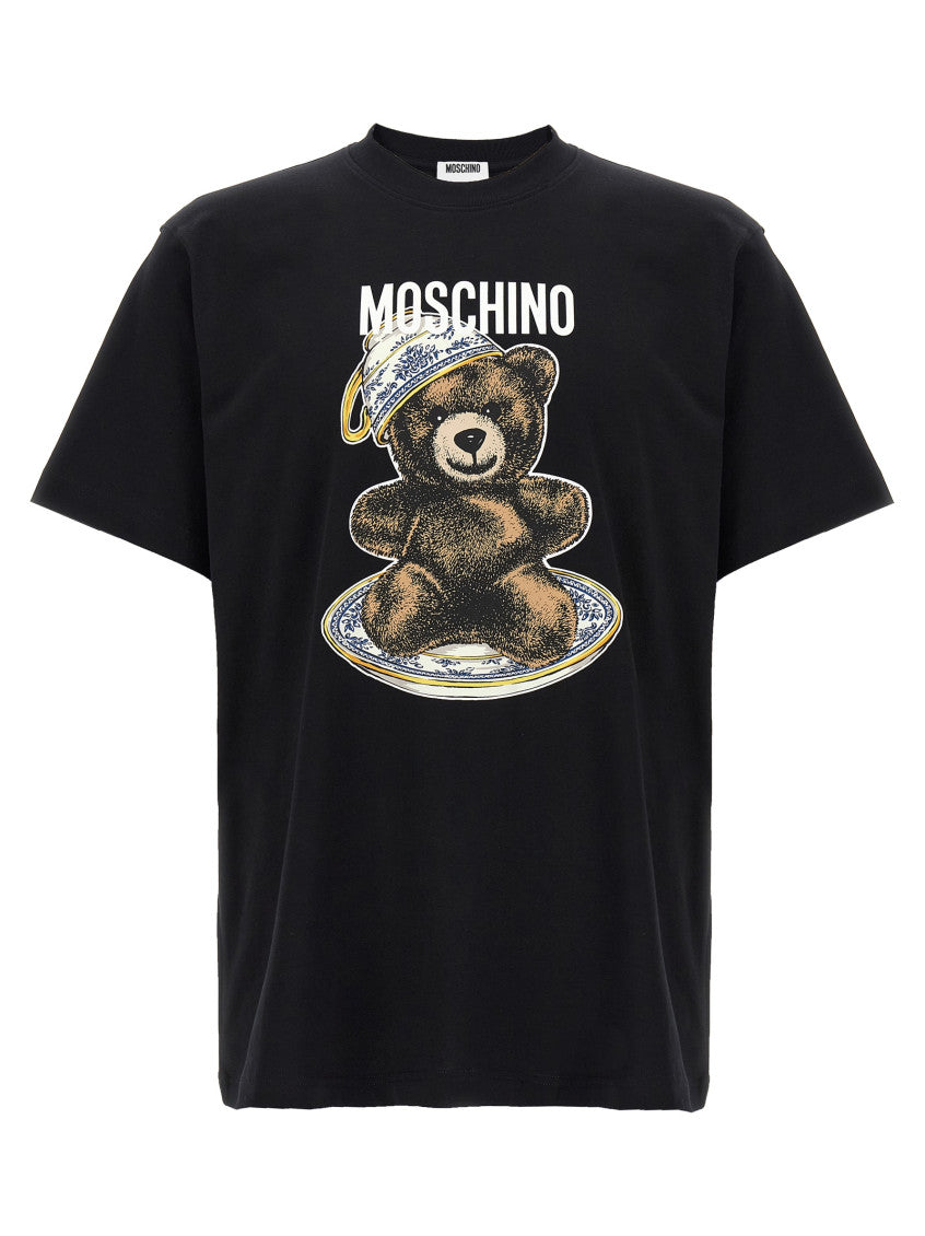 Black 'Teddy' print T-shirt 1