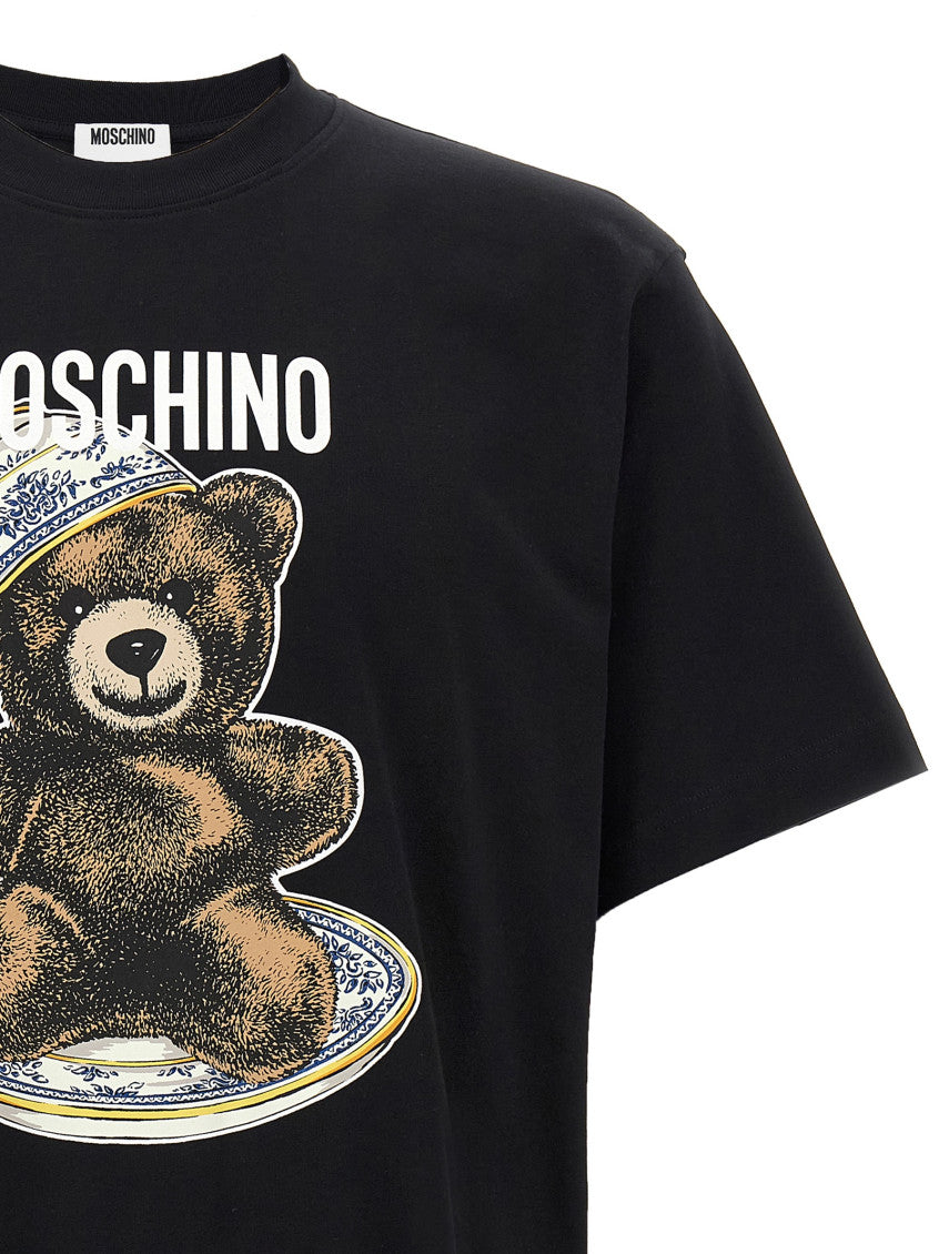 Black 'Teddy' print T-shirt 3