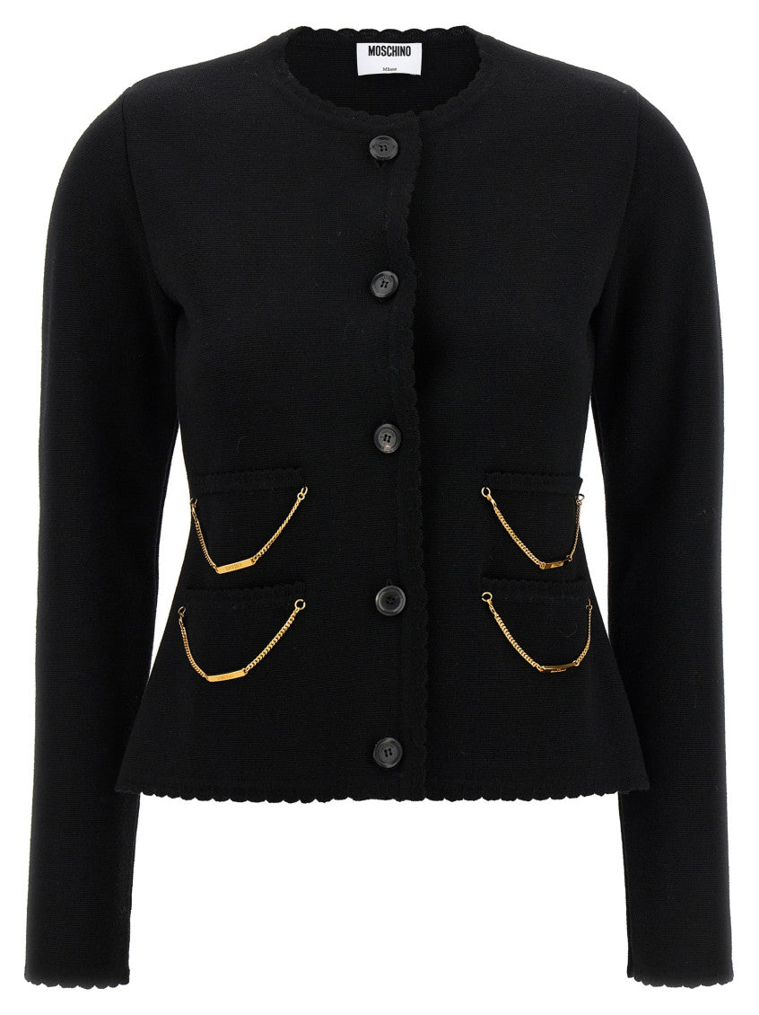 Black Chain Cardigan 1