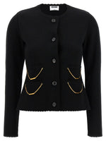 Black Chain Cardigan 1