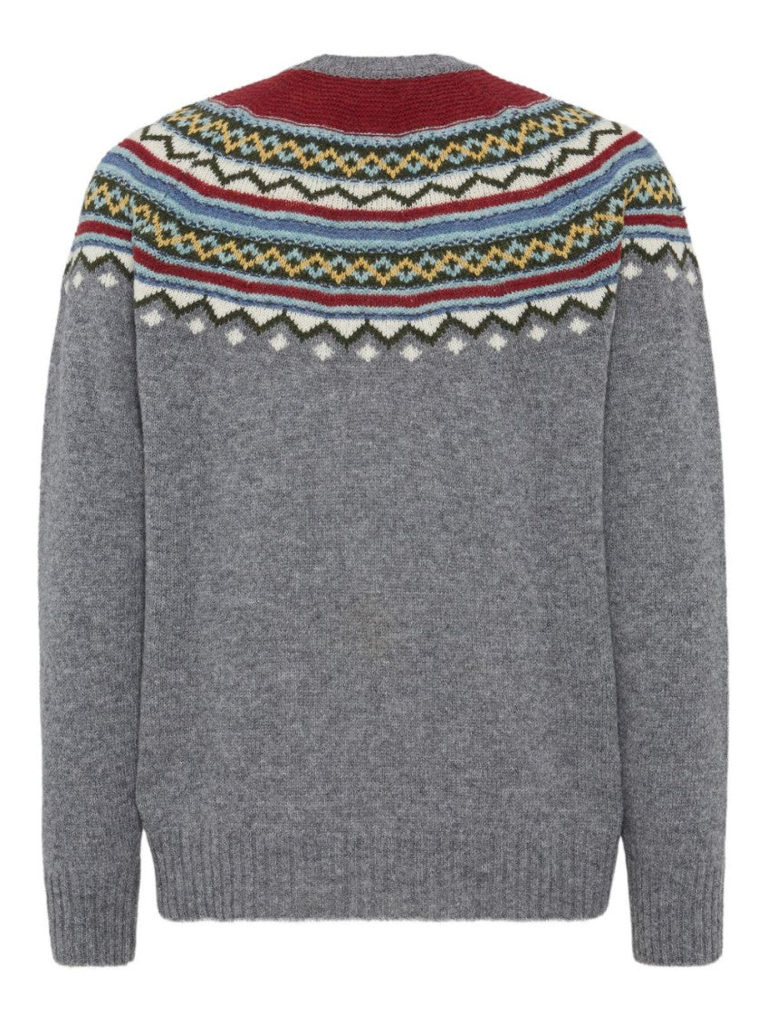 Grey Intarsia Sweater 2
