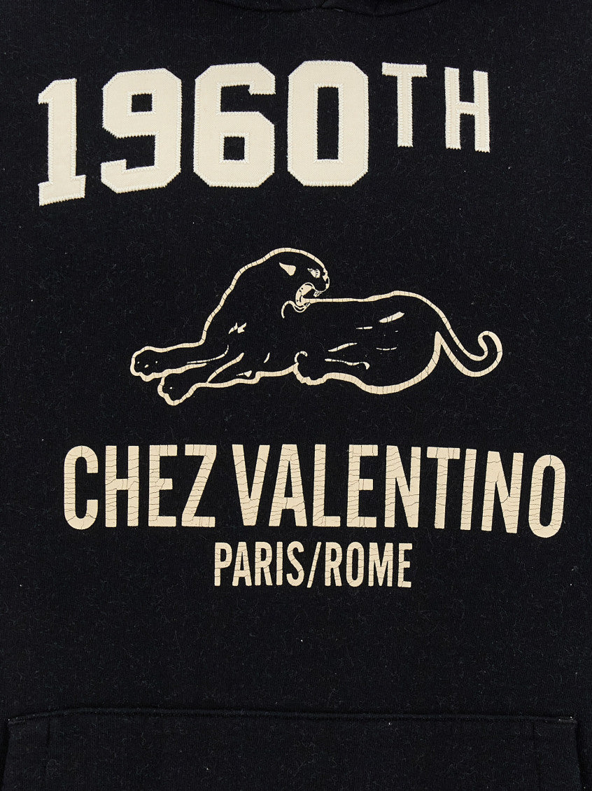 Black Printed Logo Hoodie 4