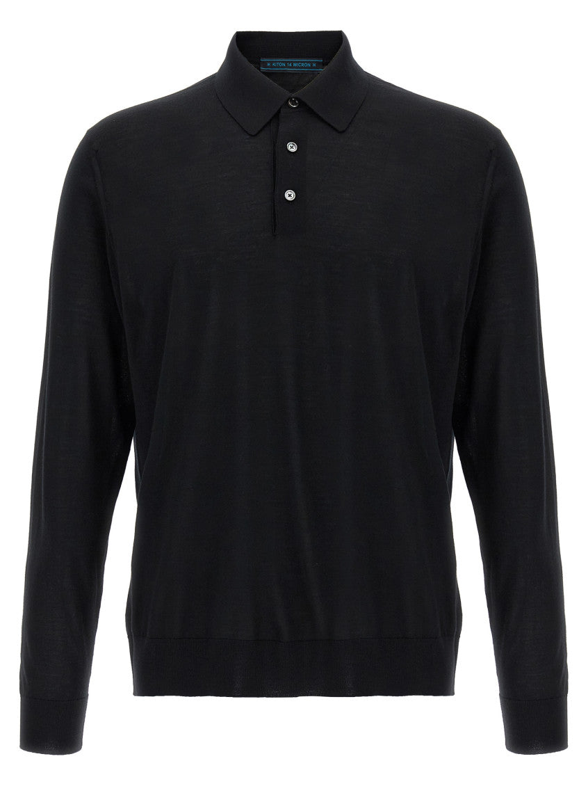 Black 'Ciro' polo shirt 1