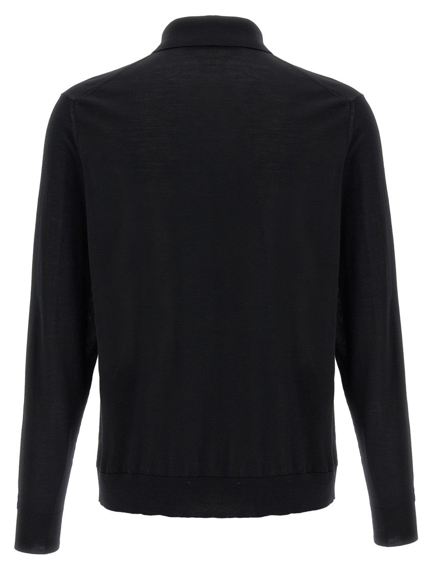 Black 'Ciro' polo shirt 2