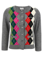 Grey Check Cardigan 1