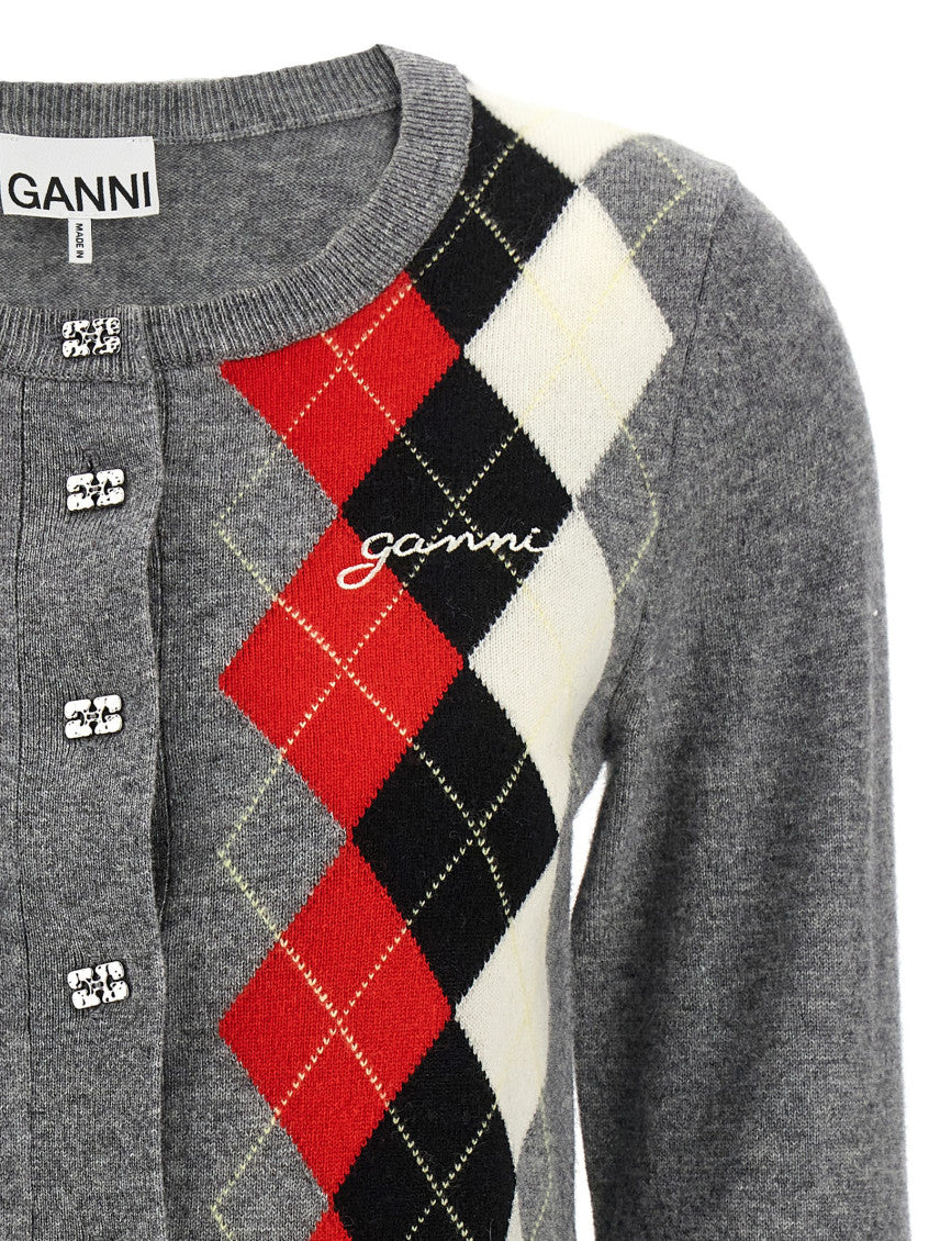 Grey Check Cardigan 3