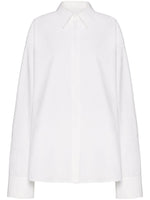 White Compact Popeline cotton shirt 1