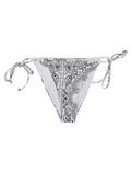 White Bandana print bikini bottoms 1