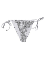 White Bandana print bikini bottoms 1