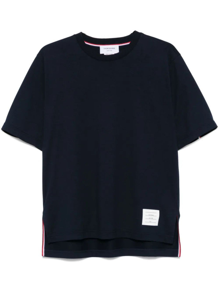 Navy Blue Crewneck Logo T-Shirt 1