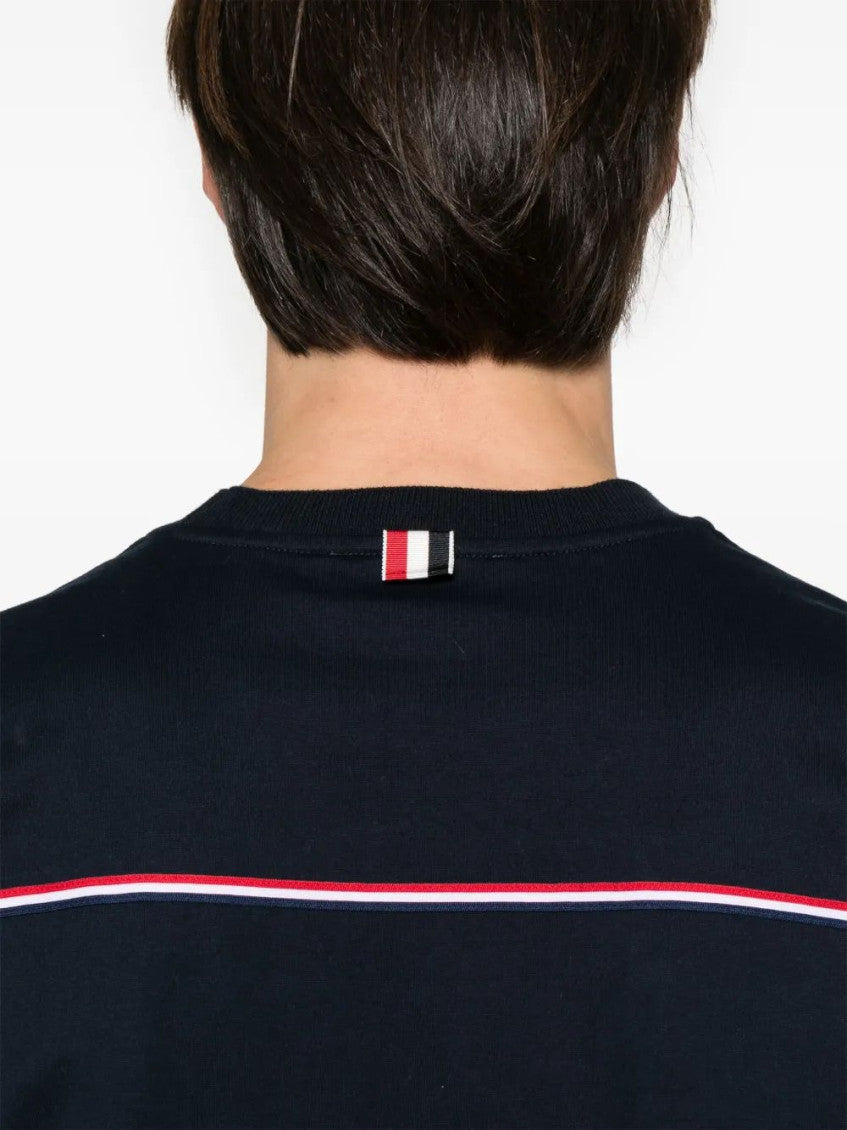 Navy Blue Crewneck Logo T-Shirt 4