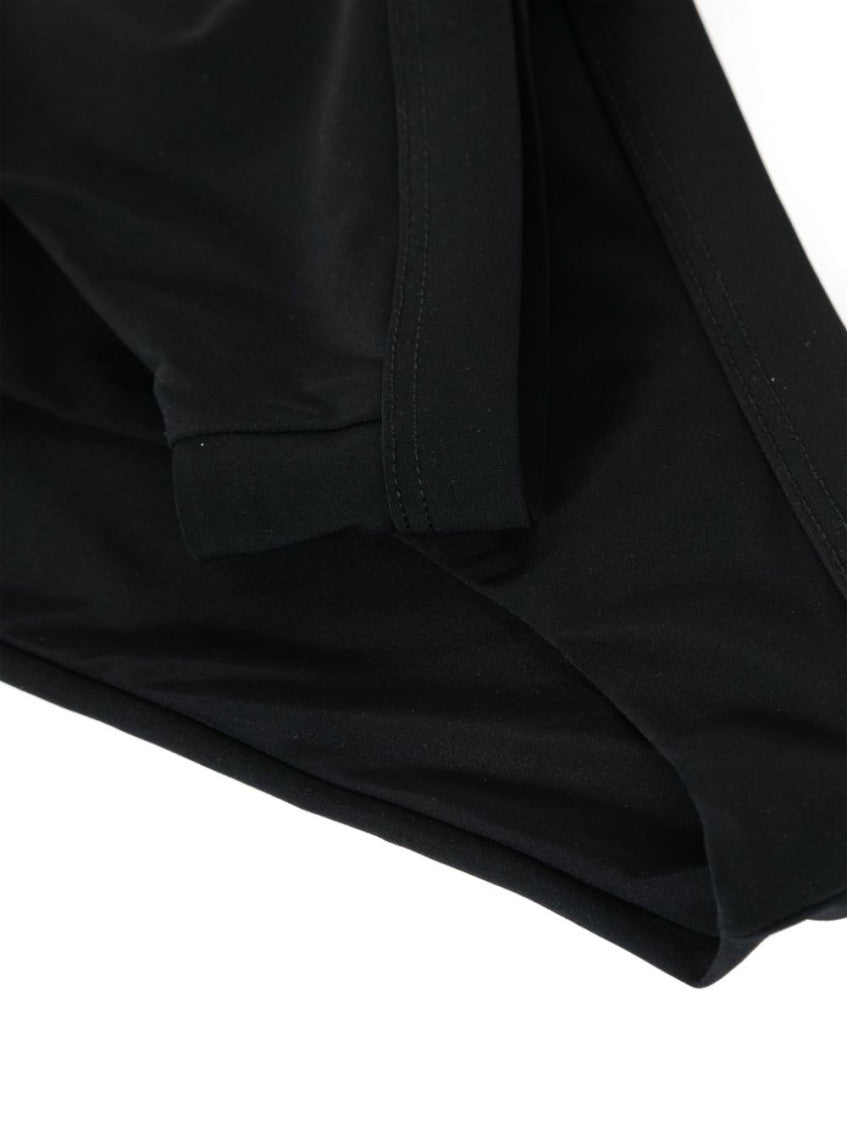 Black elasticated-waistband bikini bottom 2