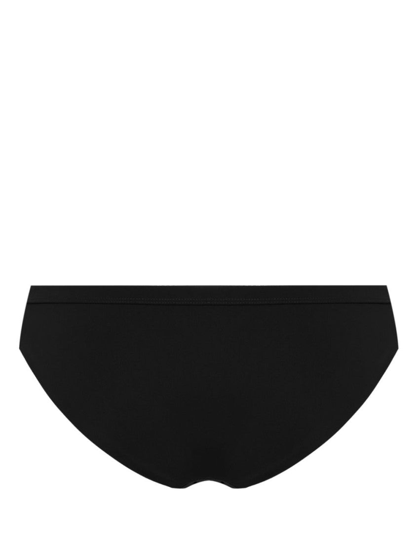 Black elasticated-waistband bikini bottom 3