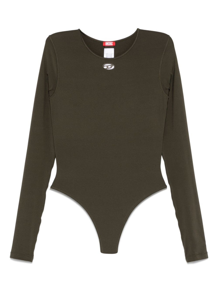 Olive long-sleeve bodysuit 1