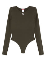 Olive long-sleeve bodysuit 1